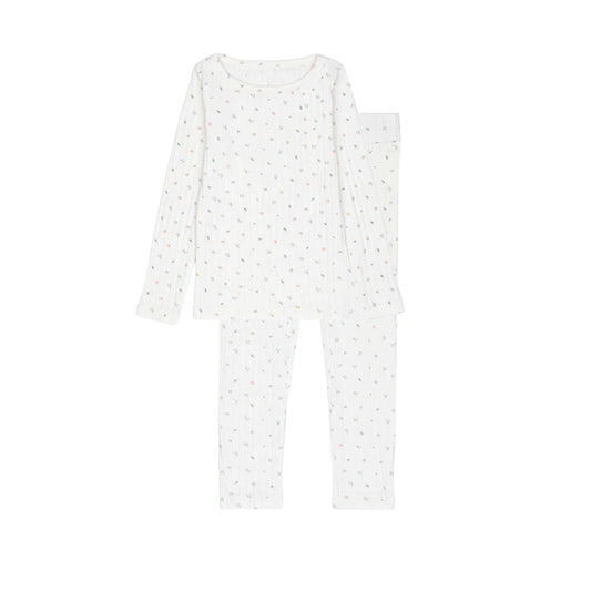 Ivory Petal Pointelle Floral Pajamas