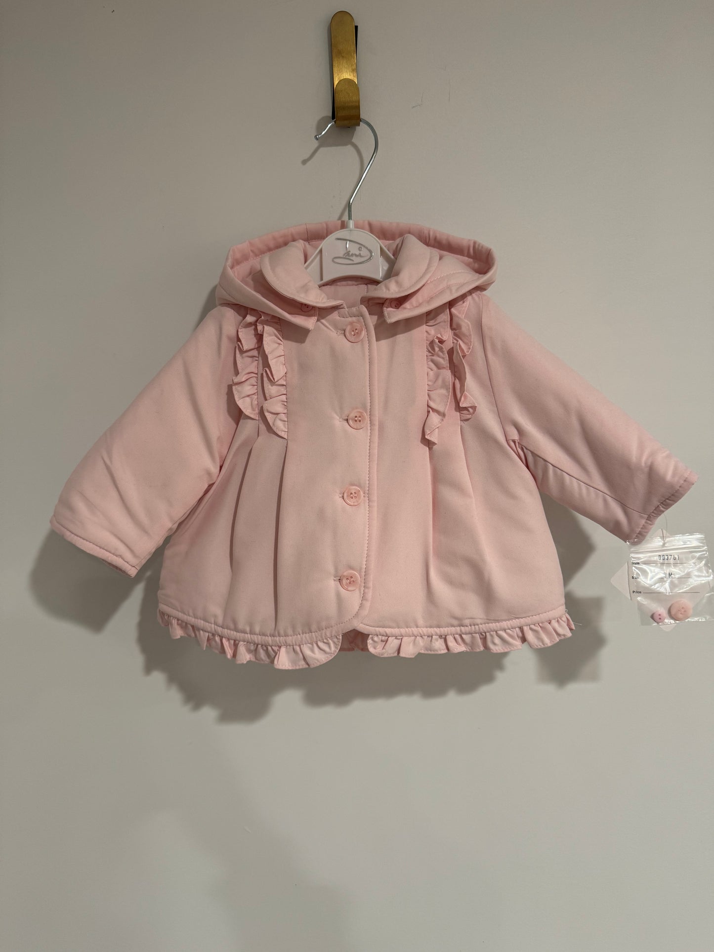 Pink puff coat
