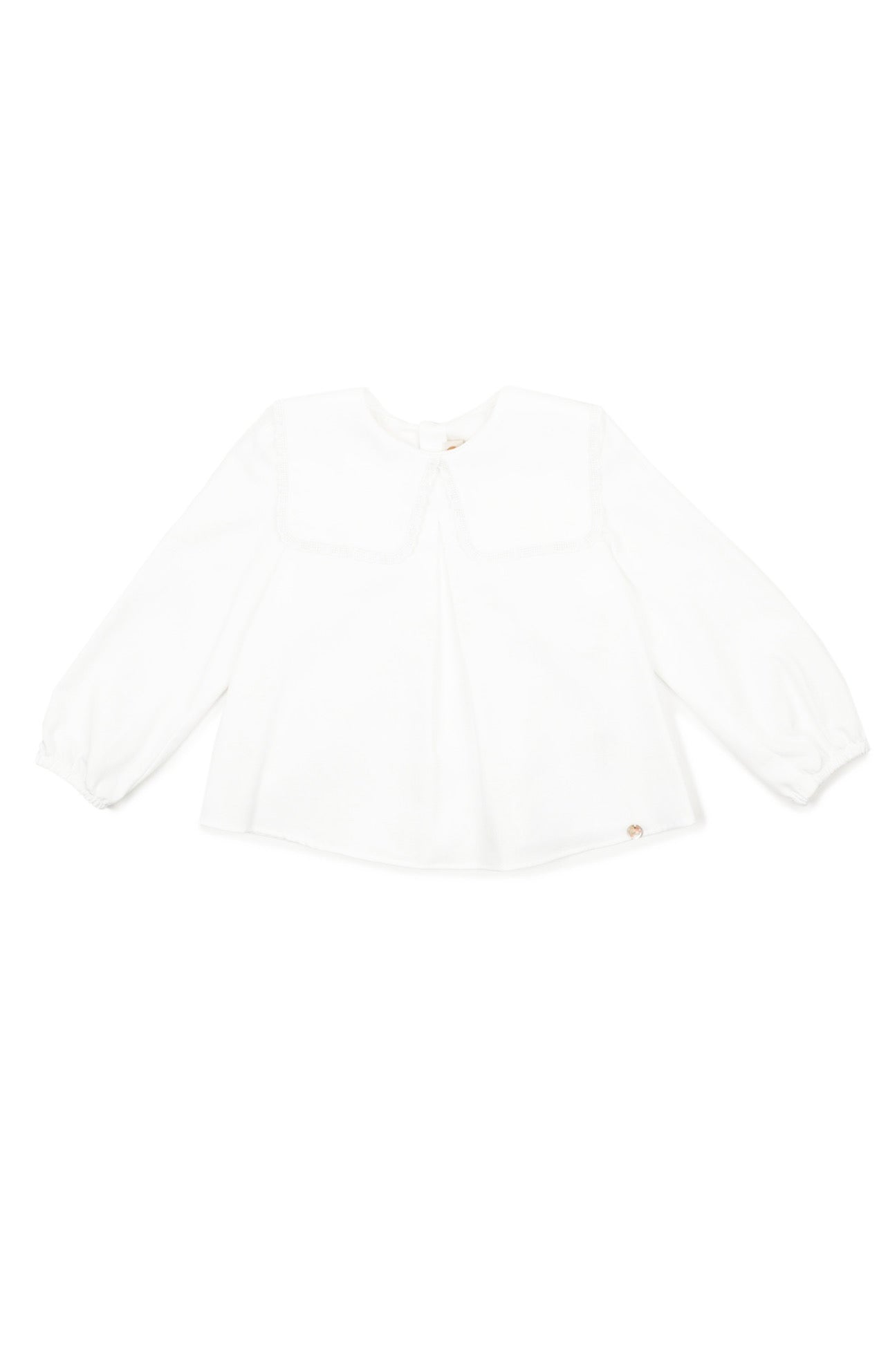 White squared collar blouse
