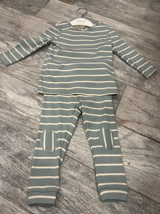 Blue stripe PJ set