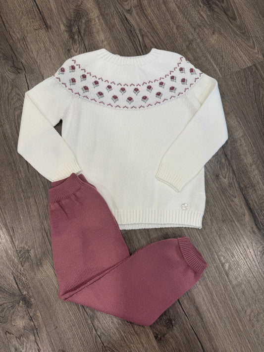 Plum sweater set