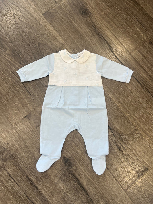 Boys Sweet Sailboat Footie