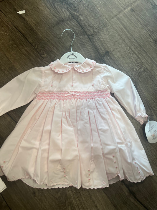 Sara Louise Pink Rose Long Sleeve Dress