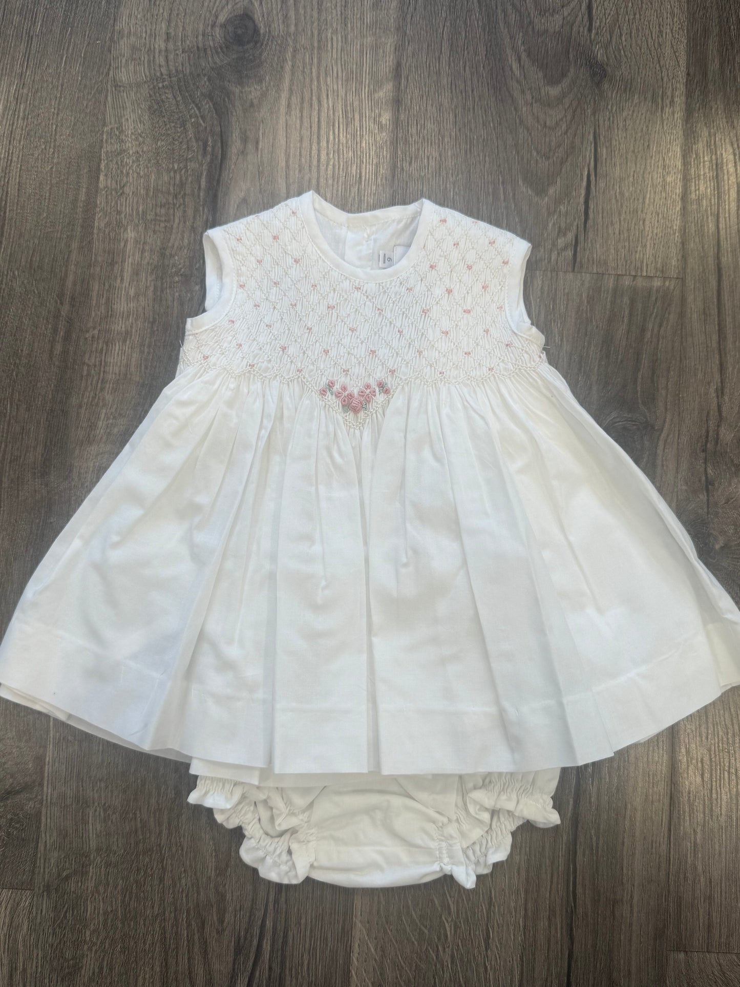 Rose and Dot Smocked Dress