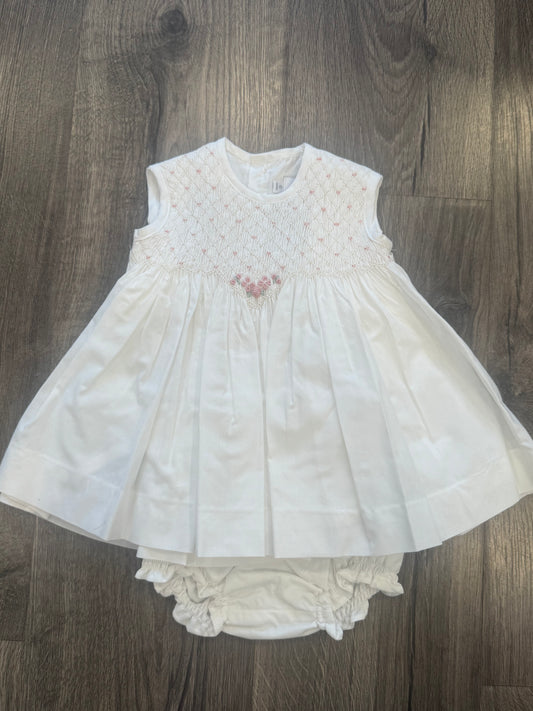 Rose and Dot Smocked Dress