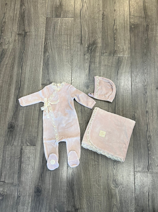 Tied up in Lace Layette Set