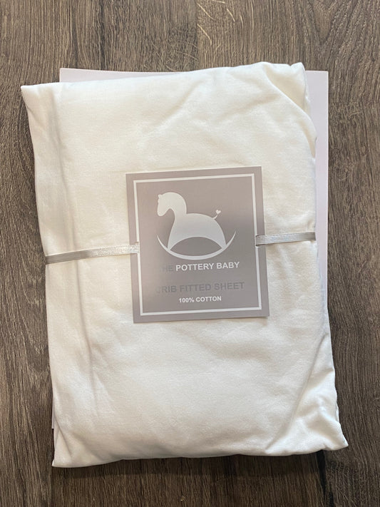 Pottery Baby Crib Sheet