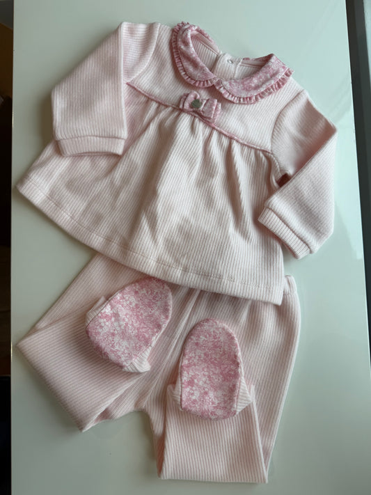 Tali Pink Flower Pant Set