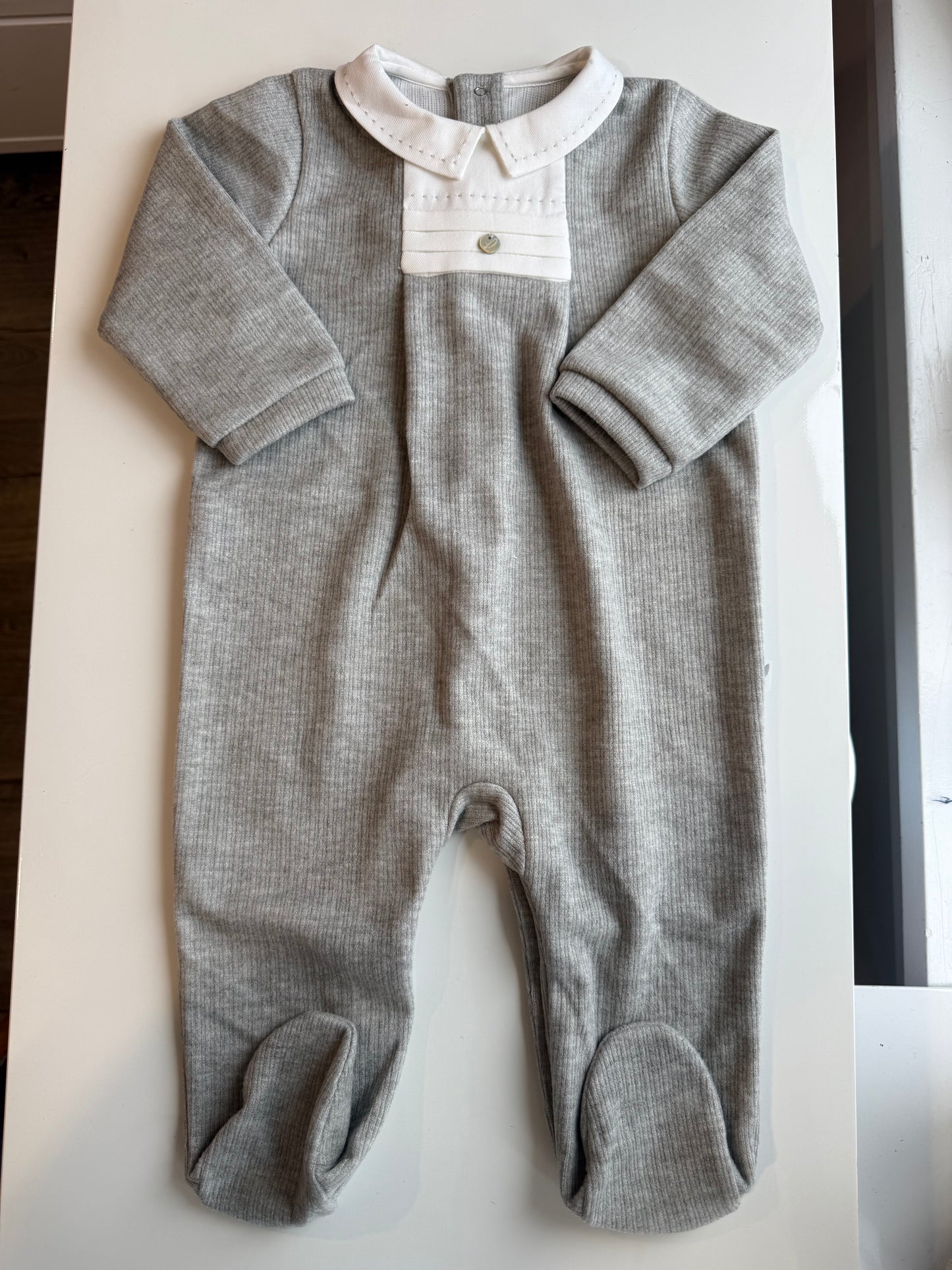 Isaac Collar Knit Footie