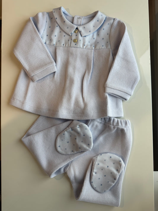 Ronnie Collar Footie Pant Set