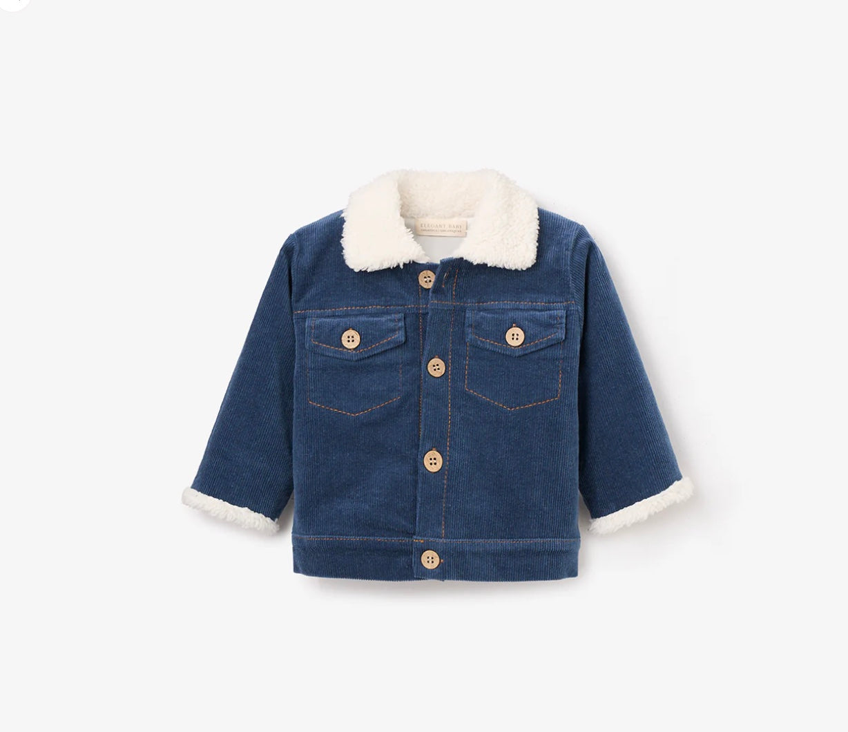 CORDUROY JACKET WITH SHERPA COLLAR
