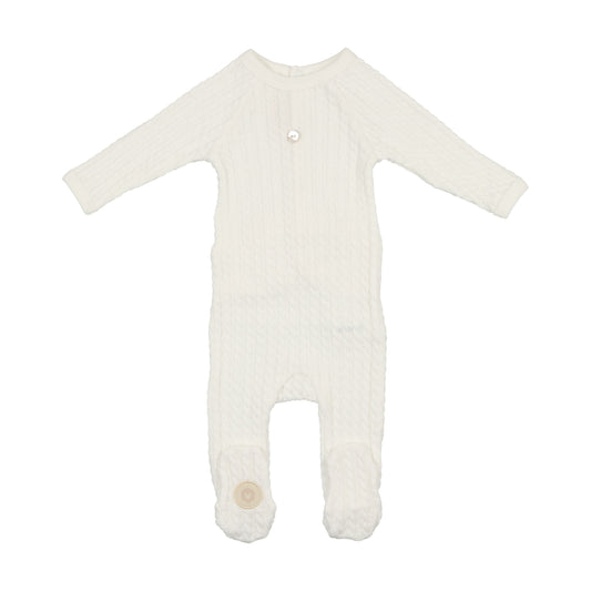 Cable Knit Footie