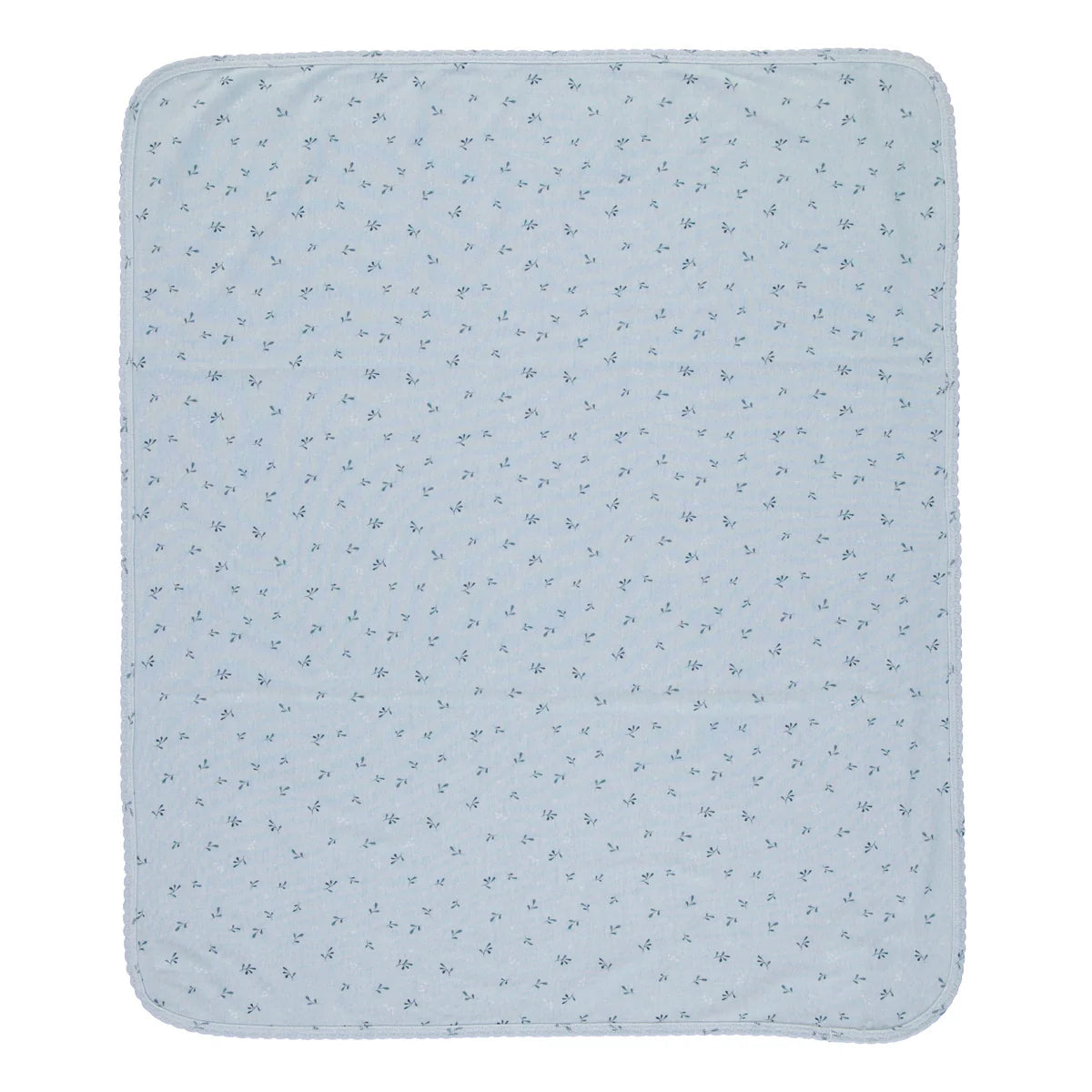 Lou Blanket Blue Leaf Whisper One Size