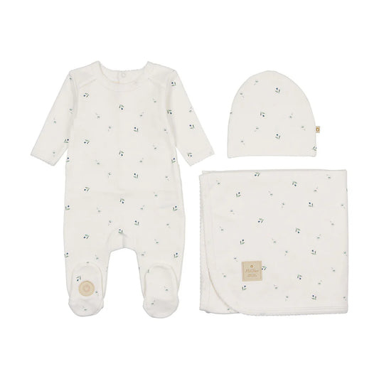 Plush Print Boys Layette Set