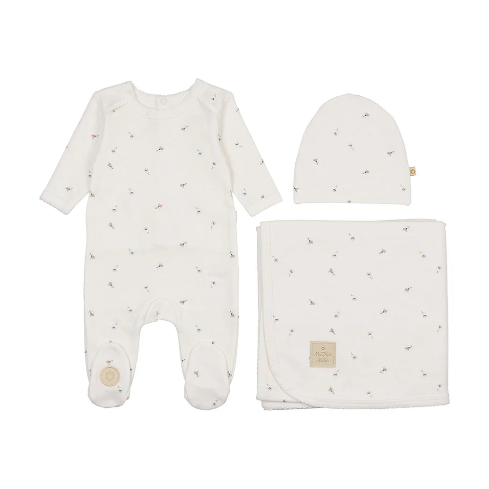 Plush Print Layette Set