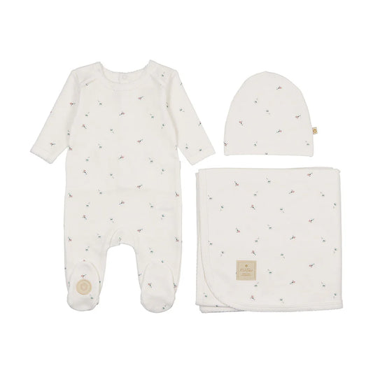 Plush Print Layette Set