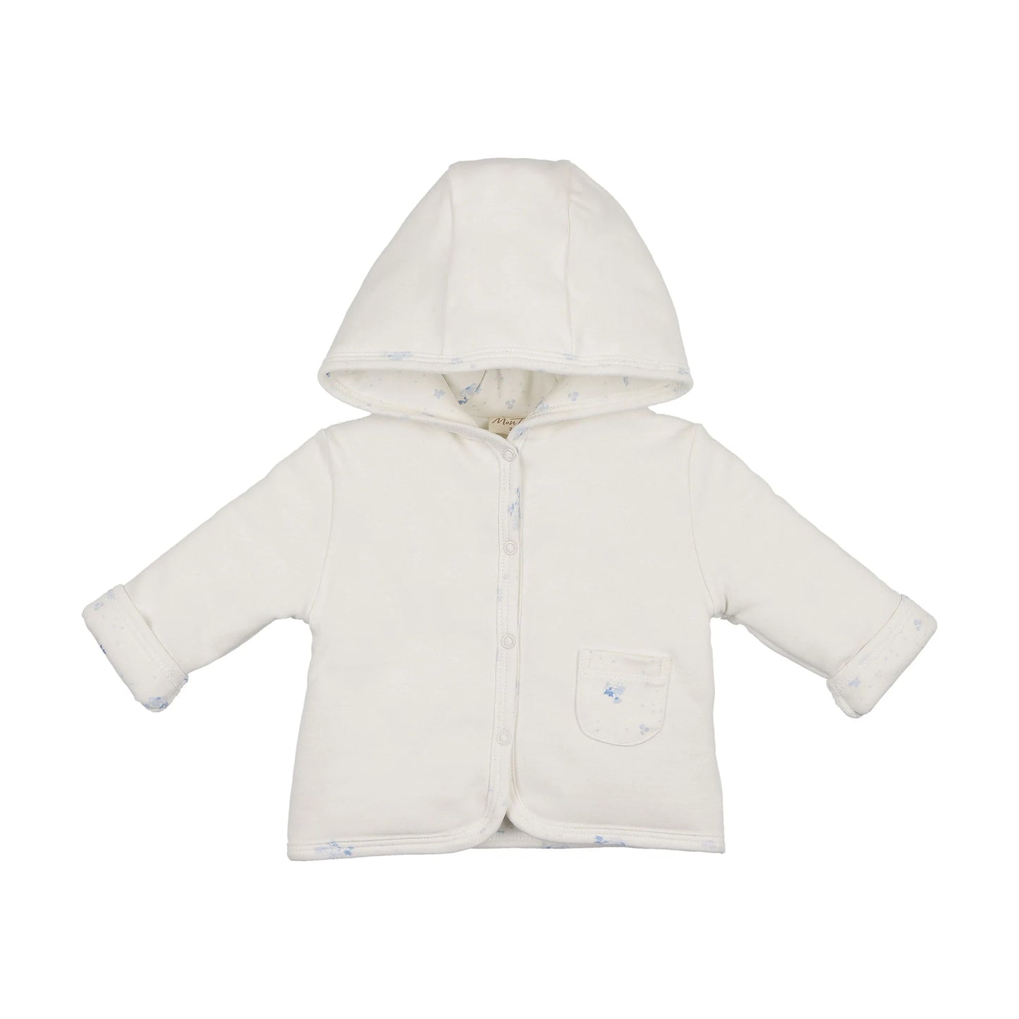 Scattered Blossoms Jacket (ivory & blue)