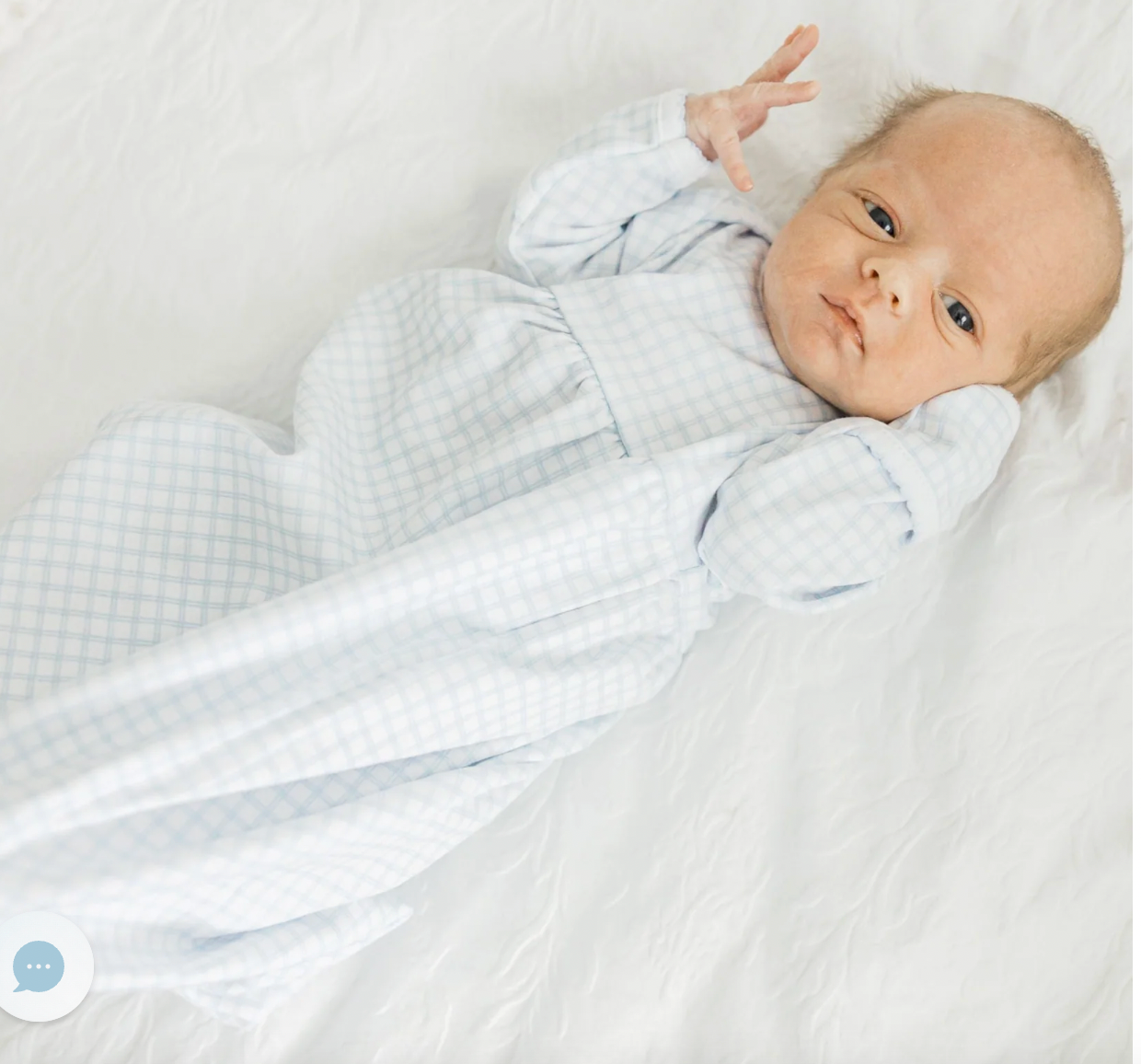 Peek-A-Boo Wishes Gown - Light Blue