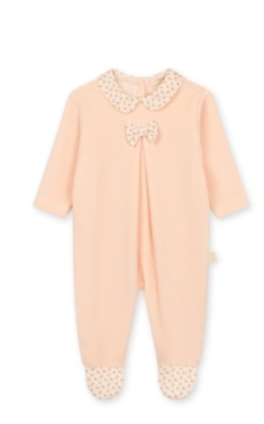 Heather Velour Footie