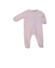 CLASSIC | Girls Pink Velour All-in-One with Lace Detailing