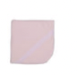 CLASSIC | Girls Pink Velour Padded Blanket with Lace Detailing