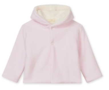 Rib Knit Hooded Jacket