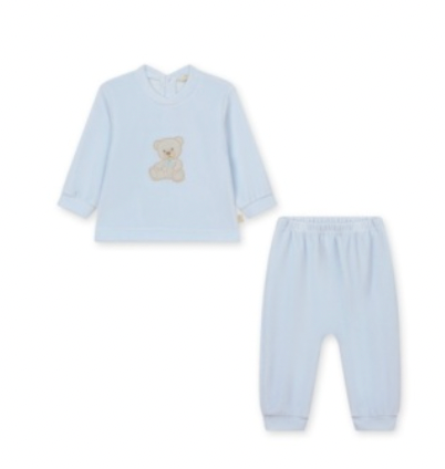 Sweet Teddy 2PC Velour Set w/o Feet