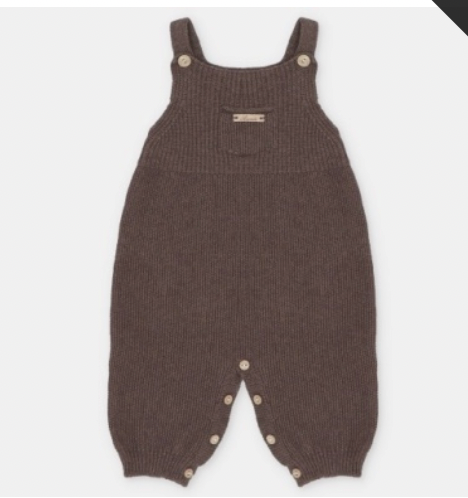Brown Knit Overall