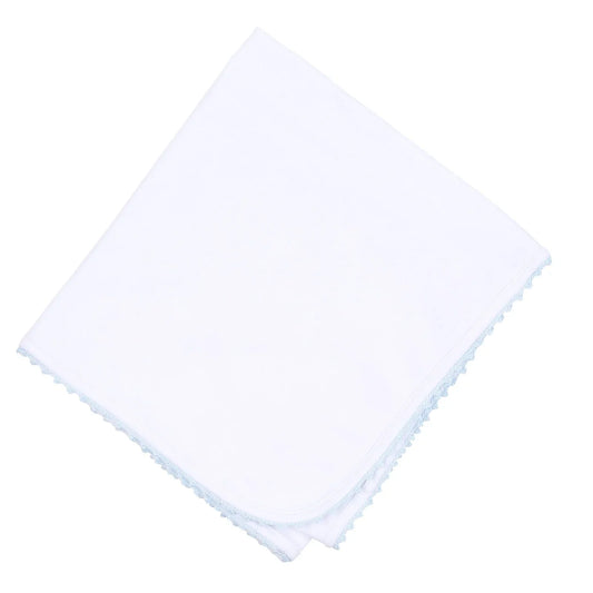 Baby Joy Receiving Blanket With Crochet Trim