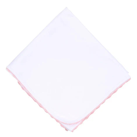 Baby Joy Receiving Blanket With Crochet Trim