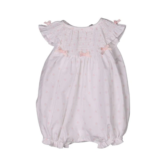 CELY | GIRLS WHITE & PINK ORGANIC COTTON SHORTIE Regular price