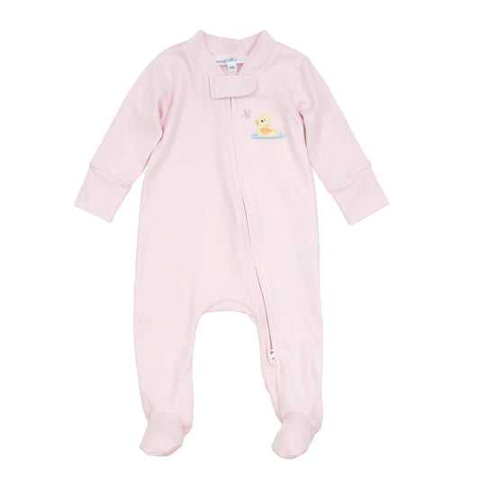 Darling Ducklings Zipper Footie
