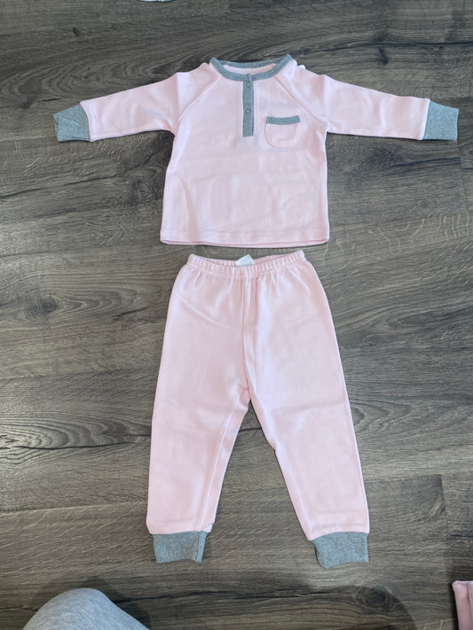 Hide & seek pink with grey trim