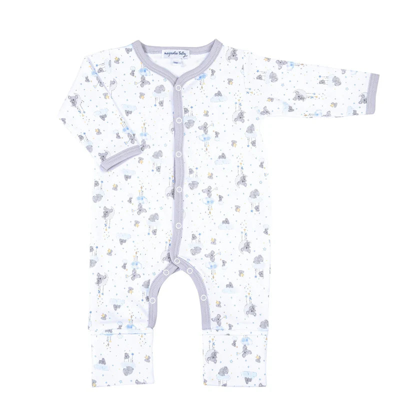 Koala Cuddles Silver Printed Playsuit