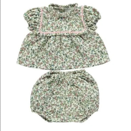 Laura baby set green garden