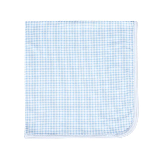 Mini Checks F24 Smocked Receiving Blanket