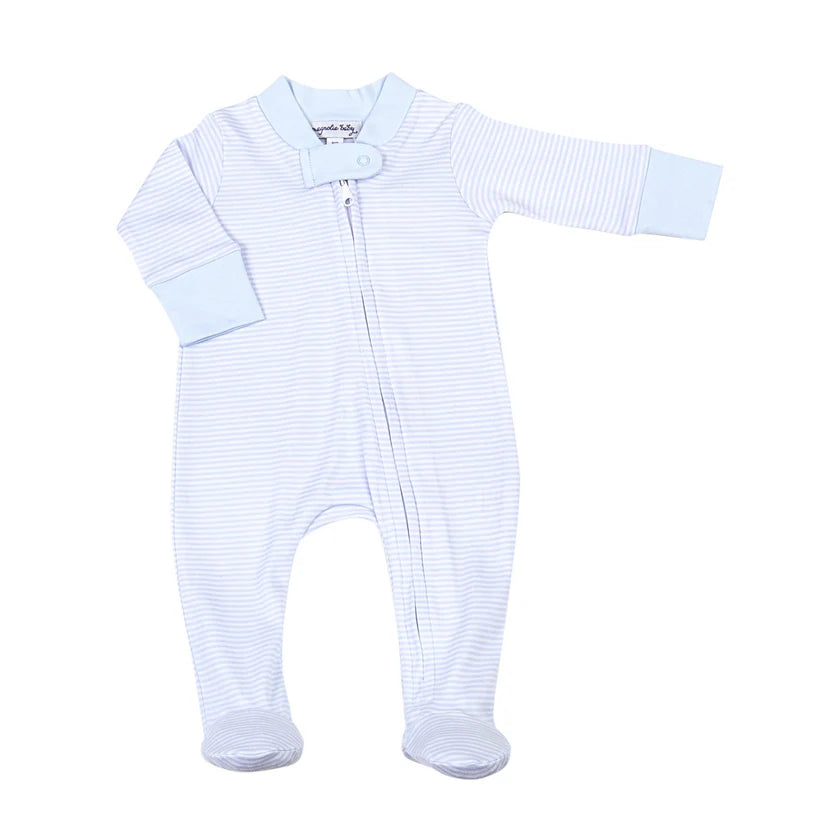 Mini Stripes Fall 24 Zipper Footie