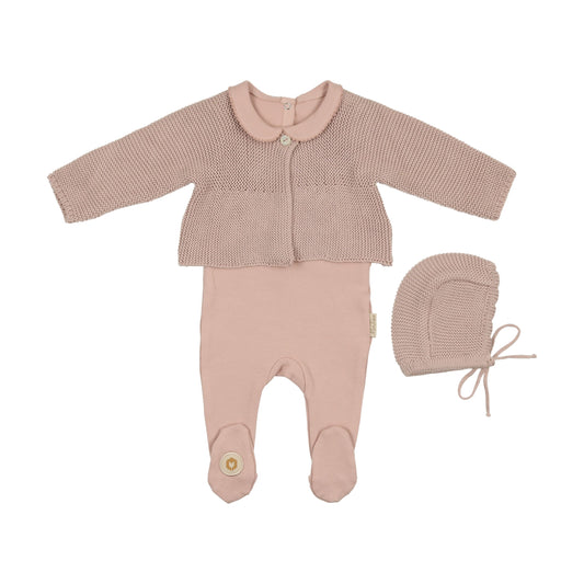 Collared Coordinate Cardigan Gift Set
