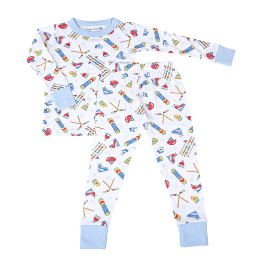 Snow Ready! Blue Long Pajamas