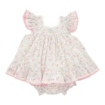 Sweetest pink floral dress & bloomer