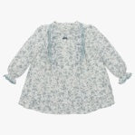 Blue branch dress
