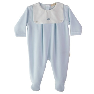 Velour Little Royals Footie