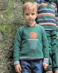 Basketball crew neck sweater
