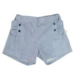 Navy Frill Trim top & Shorts