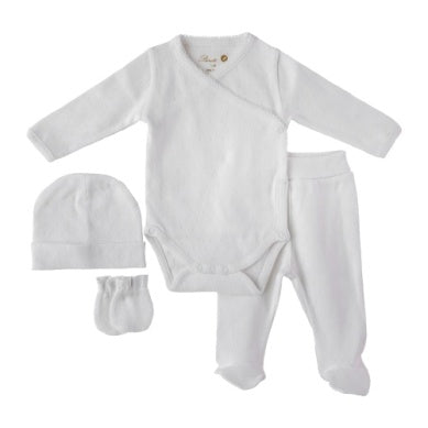 Pointelle princess layette set