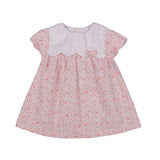 BUTTERFLY | Girls Pink Cotton Dress & Bloomer