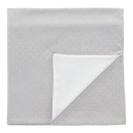 Grey polka dot blanket