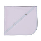 LUCAS | Boys White & Blue Gingham Cotton Blanket