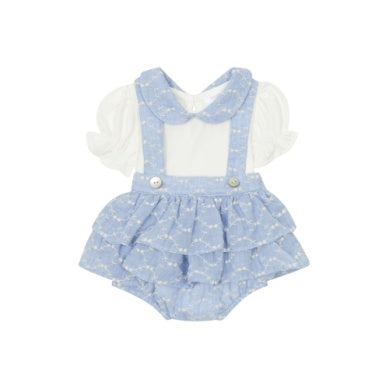 Ruffle skirt overall