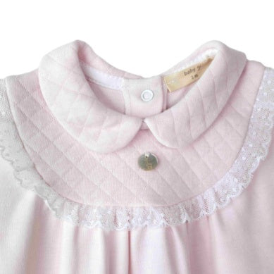 Girls padded collar footie